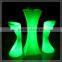 RGB color changeable battery rechargeable glowing event led cocktail table