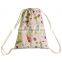 2016 Recycled Cheap Cotton Fabric Drawing String Bags