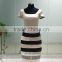 ASAJ-02 Real Picture Square Neckline Short Sleeves Zipper Back Knee Length Short Mother of the Bride Dresses