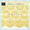 2016 yellow wedding fabric lace wholesale embroidery stone work cheap african fabric cord high quality nigeria guipure lace
