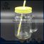 Hot sale 400ml glass drinking bottle with handle