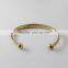 Newest design gold plated love cuff open bangle