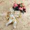 Decorative resin angel figurines with flower vase