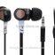 Top OEM color stereo metal earphone for mobile phone,ps4 MP3