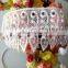 2016 100% Polyester nigerian white chemical lace for wedding dress