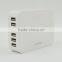 Free samples OEM universal 6 USB travel usb charger for iphone samsung