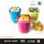 Lock lid plastic water bottle cup colorful items
