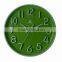 Pearl Round Quiet Sweep Wall Clock PW253 With 3D Luminous Numbers