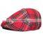 Men's Plaid Wool golf cap with earflap