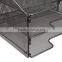 Metal Mesh Desktop File Sorter Organizer Desk Tray Organize with 3 Letter Trays and 2 Vertical Upright Sections