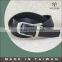Narrow soft faux leather reversible black brown leather belt