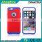 for iPhone 6 4.7 contrast color combo case, TPU+PC dual layer phone cover cases for iPhone 6 smart phone back shell
