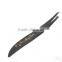 Black painting Stainless steel good quality slanted eyebrow tweezer with gold stamping Bamboo tree pattern