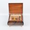 Floral Inlaid Wood Musical Jewelry Box