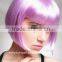 New Halloween wig, cheap purple synthetic hair short Bob wigs, party wig