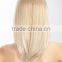 Wholesale natural blonde long straight synthetic full lace wig cheap