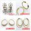 Exquisite layers cross chain beaded earring