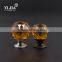 warm amber brass base kitchen furniture accessories glass pull knobs