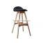 2016 Wholesale Furniture Modern Wooden Erik Erik Buch Solid Wood Bar Stool High Chair Leather Seat