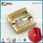 Fashion shiny gold 28mm metal strap bag clip buckle