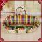 Large Oval Shape Natural Straw Woven Baby Sleeping Baskets With Cloth Liner