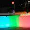 led bar furniture used dubai/led plastic bar table/led rechargeable color changing table