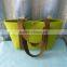 Handles designer eco felt tote bag