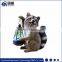 Garden ornaments polyresin raccoon figurine with solar light