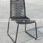 Steel Rope weaving dining chair for outdoor