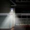 8 LED Black Outdoor Solar Powered Security integrated solar street light