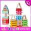 Wholesale cheap 150 pcs educational wooden nesting blocks for baby W13D153