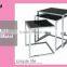 Modern Nesting Table Living Room Square Tea Table Tempered Glass Table