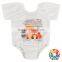 2017 White Short Sleeve Cotton Baby Romper Cute Elk Pattern Infant Rompers