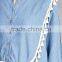 womens clothing oem dolman sleeves button front summer dress Denim Crochet Fringe Dress