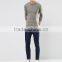 Custom Long Sleeve Three Button Placket men's 100% Cotton 200gsm Lightweight Knit Casual Tight Slim Fit Grey Polo Shirt