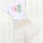 2017 Kids Stocks Cute baby Girl Summer Sleeveless2 Pcs Baby Clothes/ Clothing