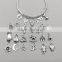 Clear Bead Charm Dangles, Crystal Clear Jewelry Charm Supplies, 4 Loose Clear Pendant Charms, Destash Charms