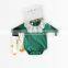 S60658B 2017 Summer fashion girl baby tassel big leaf collar triangle climbing cotton clothes newborn kids suit