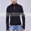 Mens Active Seamless Half Zip Long SleeveTrack Jacket, Fitness T Shirt