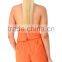 Comfortable Fit Strapless Cotton Playsuit Simple Jumpsuit With Size Pockets