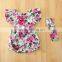 Cute cotton frocks designs new born clothes floral baby harem rompers M6071401