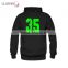 2017 new design cotton spandex gym hoodies slim fit