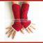 2015 New Design Knitted Lace Trim Gloves/New Pop Button Sided Lace Trim Mma Gloves Wholesale