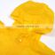 yellow fashion pvc raincoat