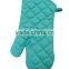 Oven mitt with silicone printed