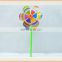 Promotional Colorful Printing Plastic toy windmill stick