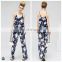 T-JP524 Clothing Supplier China Floral Chiffon Women Rompers and Jumpsuits 2016
