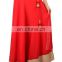 Indian Georgette Red Gotta Patti Lehenga Skirt Gyspy Bohemian Belly Dance Hippie Boho Skirts For Navratri With Tassel wholesale