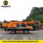 6 ton Small lorry truck crane,telescopic boom lorry crane homemade chassis