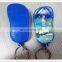 Acrylic keychain with surfboard shape and custom logo inserted